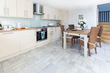 Everything you will need is close at hand in the kitchen.