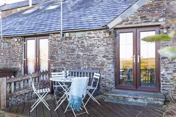 Take your morning coffee outside and enjoy rural views from the patio.