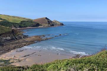 Sandy Beach at Crackington is on your doorstep.