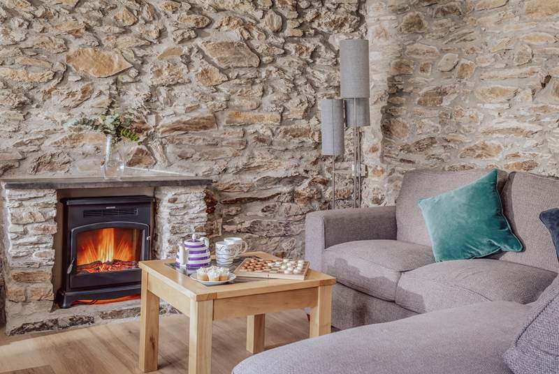Enjoy cosy evenings relaxing after a day of exploring Cornwall.