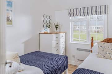 The very sweet twin bedroom.