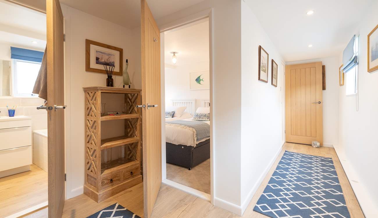 The family bathroom is situated in-between the two other bedrooms.