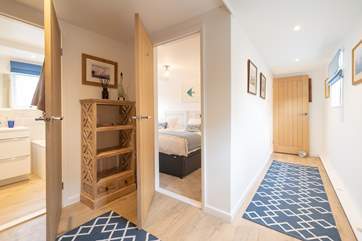 The family bathroom is situated in-between the two other bedrooms.