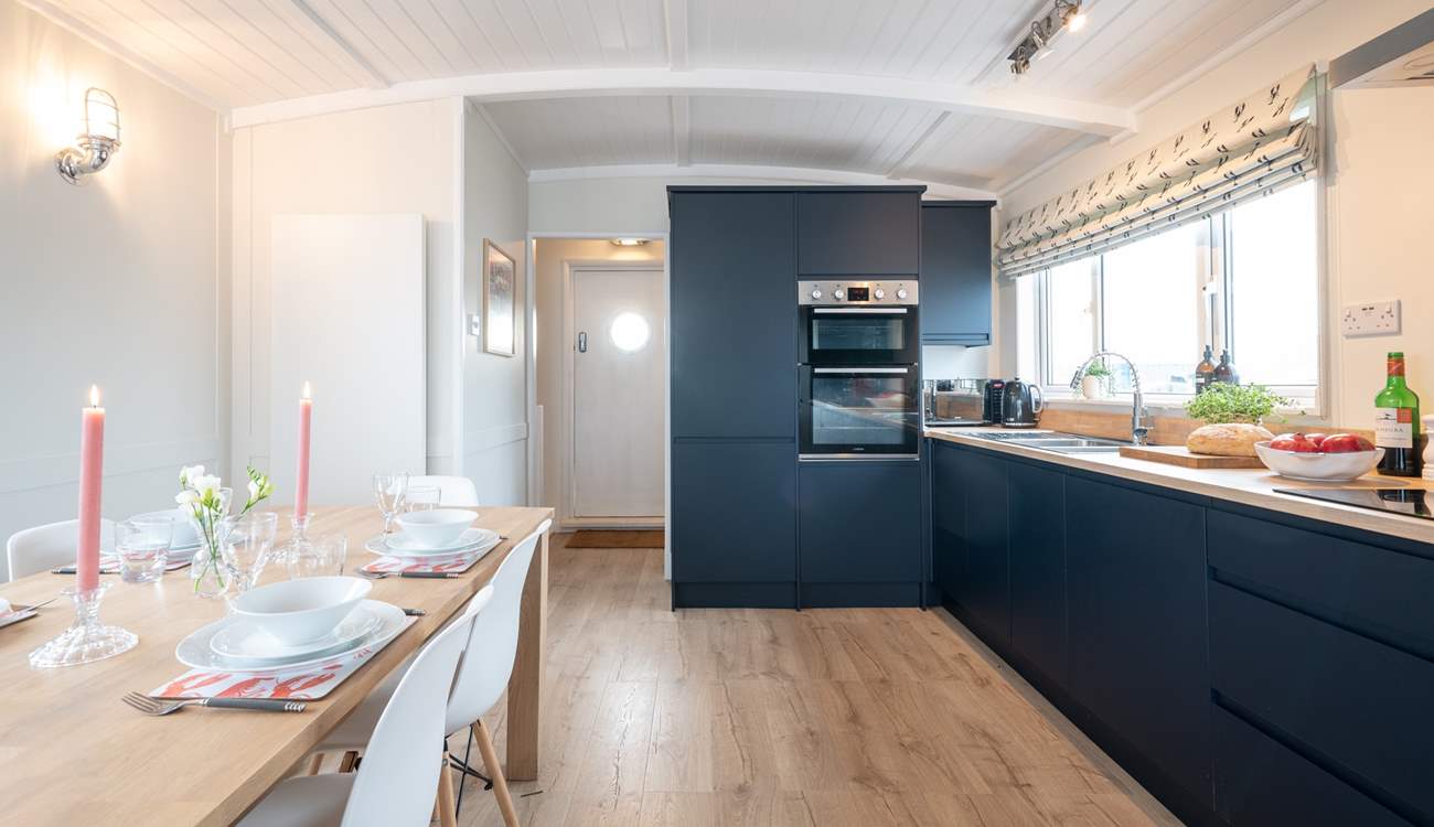 The perfect space to gather around the table to plan the day's adventures.
