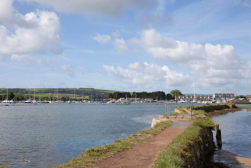 Across the harbour, along this lovely walkway, you can reach St Helen's Duver and cafe.