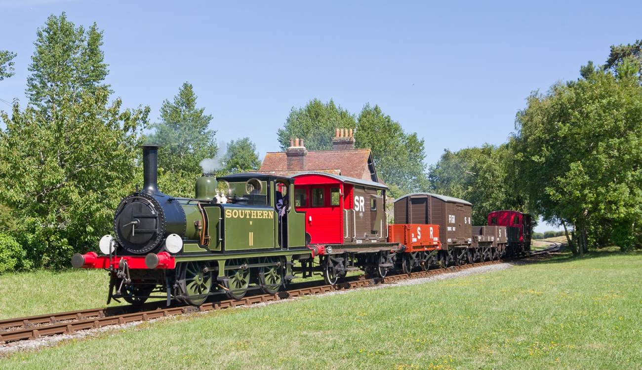 The steam train is great fun for all the family.