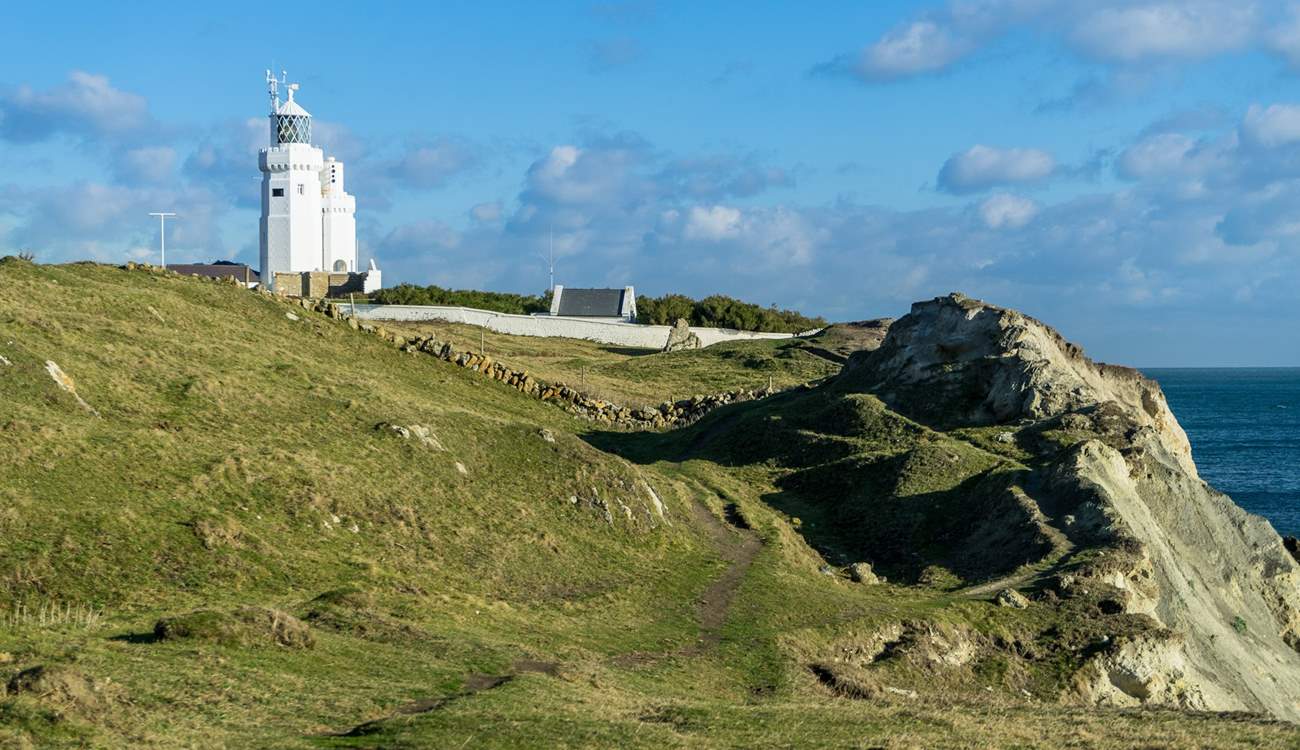 Further afield, St Catherines Lighthouse sits overlooking the Solent.