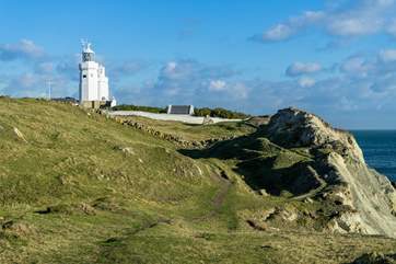 Further afield, St Catherines Lighthouse sits overlooking the Solent.