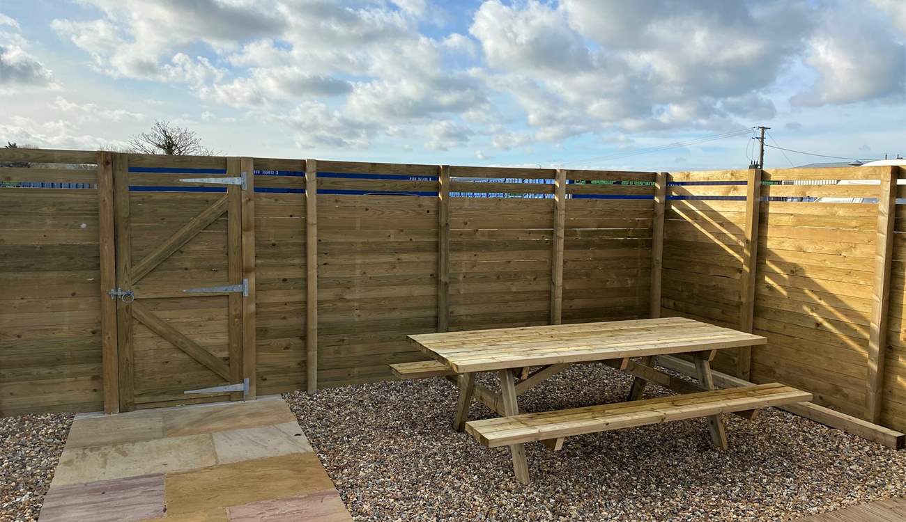 A private and sheltered space on dry land.