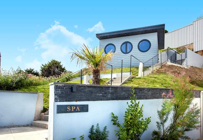 Located at the far end of the terrace, with views out to sea, the little spa is the perfect place to relax and unwind. 