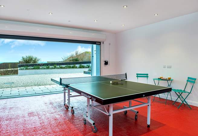 The games-room will delight those with a competitive edge. You have both table-tennis and table-football to keep you entertained.