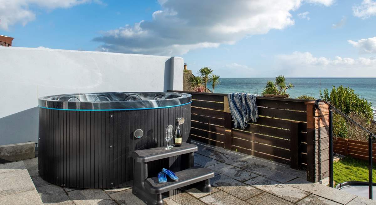 What a wonderful spot for lazing in a hot tub