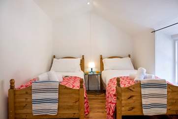 The twin bedroom.