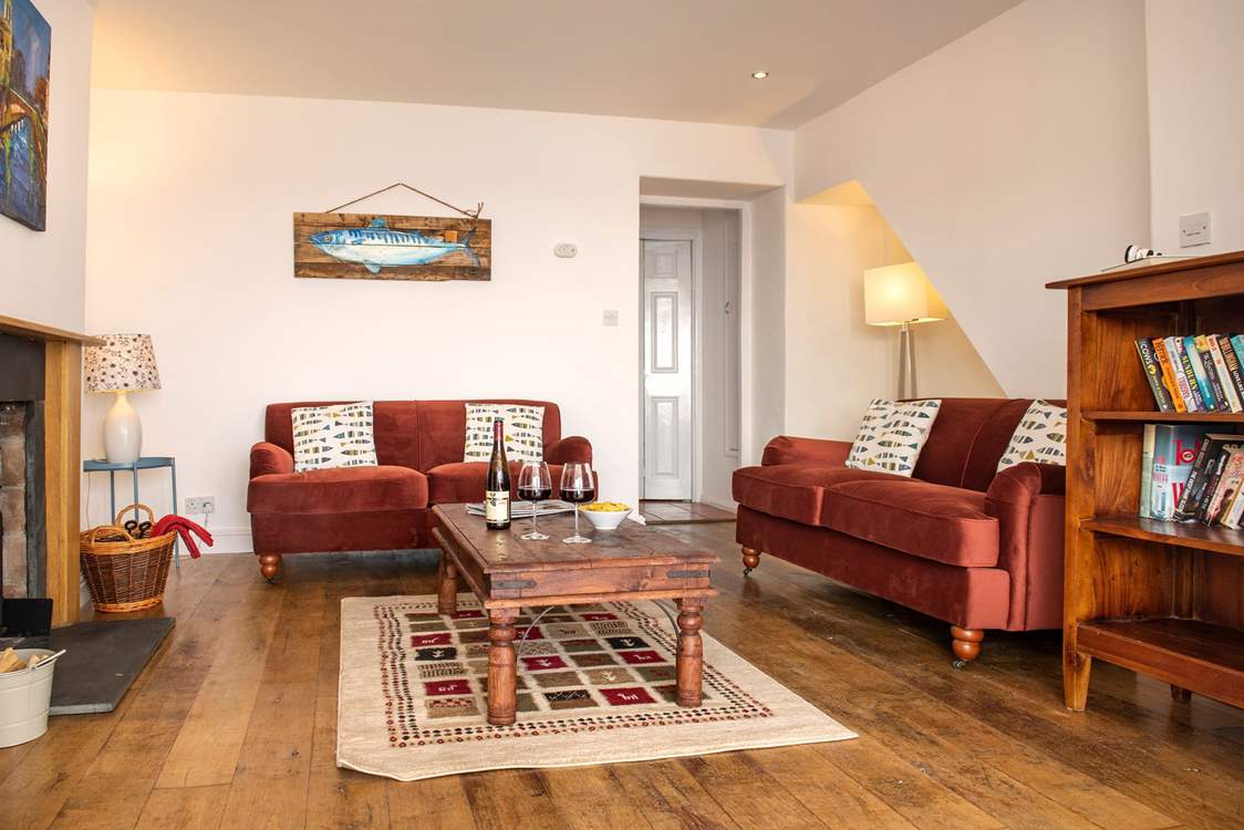 Calm colours make this the perfect spot to relax.