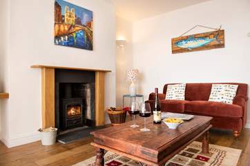 The wood-burner is a treat in winter months!
