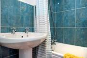 The bathroom.