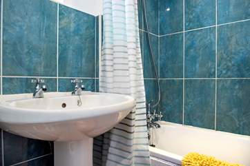 The bathroom.