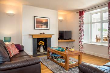 The perfect spot to relax after a day out exploring the Cornish coast. (Please note there is a wood-burner in the sitting-room and photos will be updated soon).