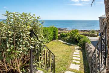 A perfect place to sit and take in the sea air.