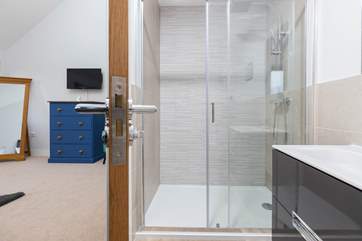 The en suite shower-room to bedroom two.