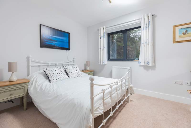 Bedroom four is on the third floor and boasts this charming double bed.