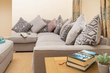 The sitting-room is a great space for snuggling up in front of that family film.