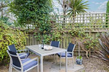 Your fully enclosed patio area offers a great spot to enjoy a glass of something tasty and a spot of Devon sun.