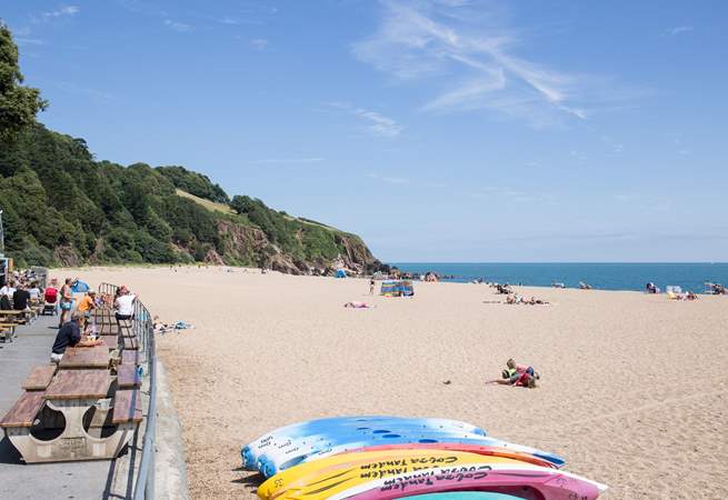 Blackpool Sands is full of activity and water sports, with a bustling cafe and shops to complement any day out at this fabulous beach.