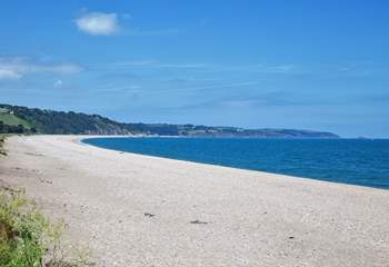 What a stunning stretch of beach and coastline at the historic Slapton Sands.