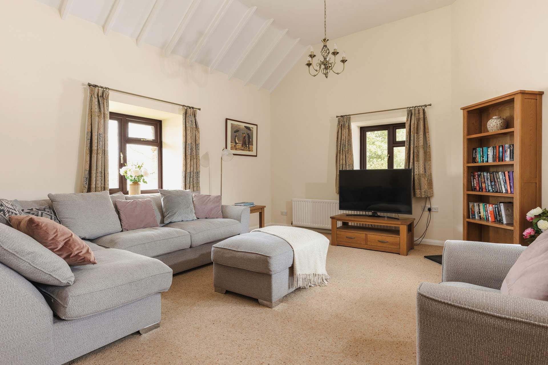 The sitting-room offers such a comfy place to cuddle up and relax in after a full day of adventure.