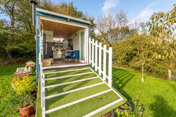 On sunny days leave the doors open and let the natural light flow through.