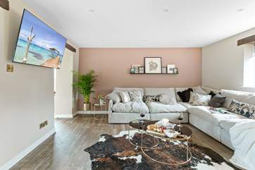 The best place to snuggle down and watch a family film.