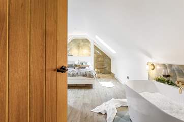 Bedroom two is on the first floor and has a bath and shower.