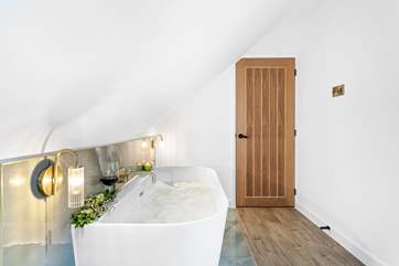 Wind down after a busy day by soaking in the bath in bedroom two.