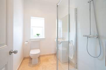 The light and bright family shower-room on the first floor.