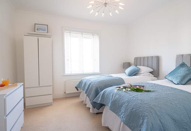 Bedroom two is lovely with a 'zip and link' bed offering the flexibility of either a super-king or twin beds.