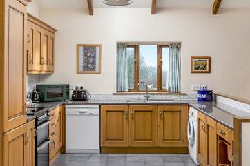 The cottage-style kitchen has everything you might need for a feast.