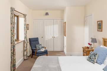 There is oodles of room in the main bedroom.