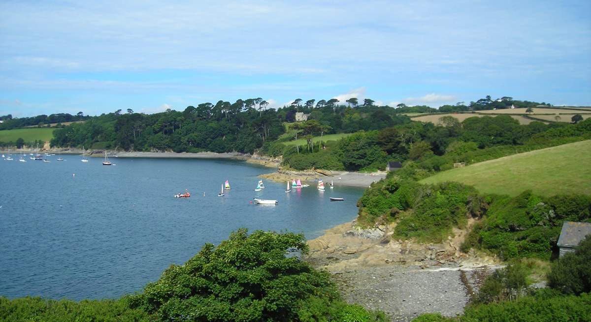 Hidden coves await to be discovered on the banks of the Helford. 