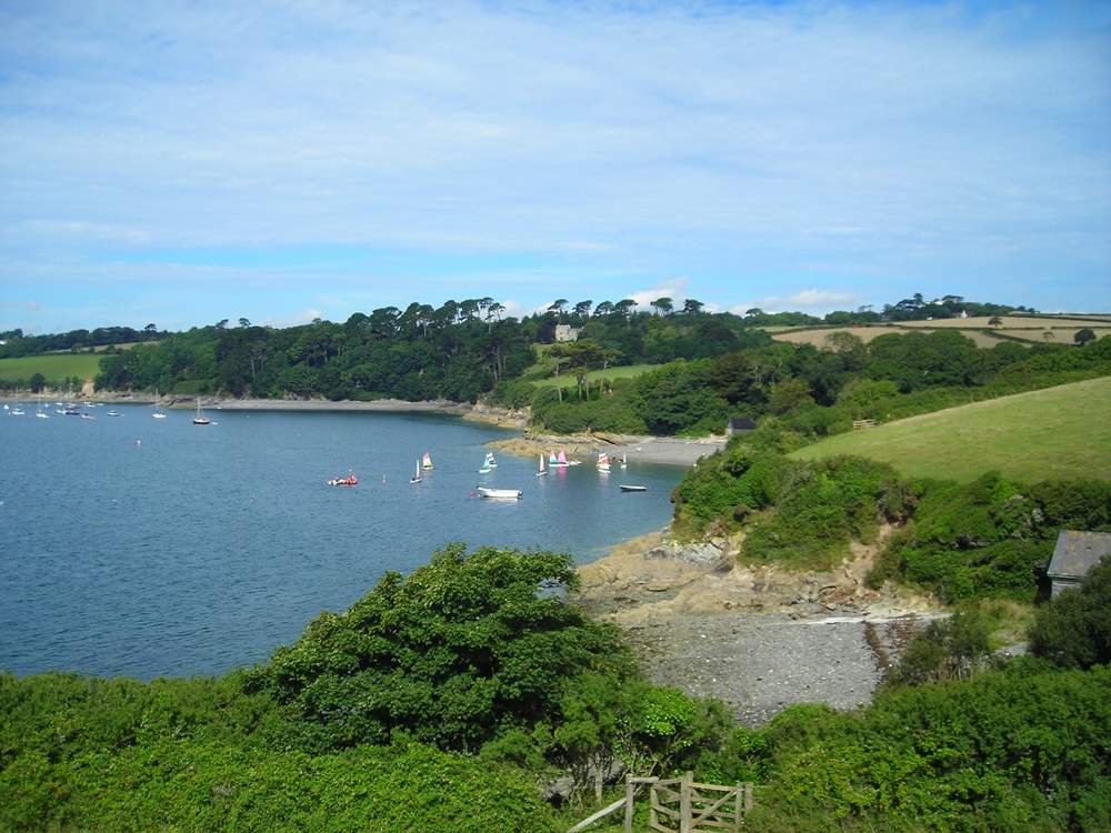 Hidden coves await to be discovered on the banks of the Helford. 