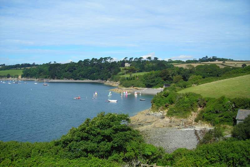 Hidden coves await to be discovered on the banks of the Helford. 