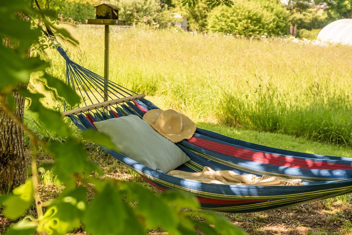 Relax in the hammock.