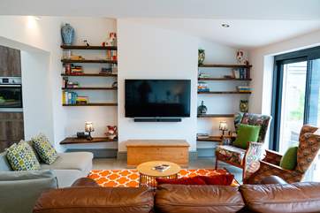 The comfy sofas and chairs are perfect for catching up on after a day of adventures.