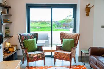 The chairs make for a great spot for reading.
