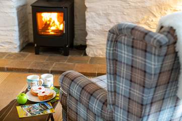 Afternoon tea by the fire? Yes please!