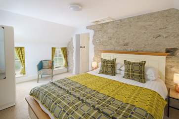 Bedroom three has a comfortable king-size bed.