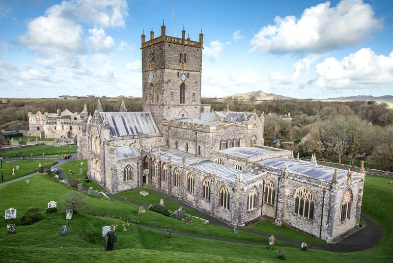 Magical St Davids' Cathedral is a ten minute drive away.