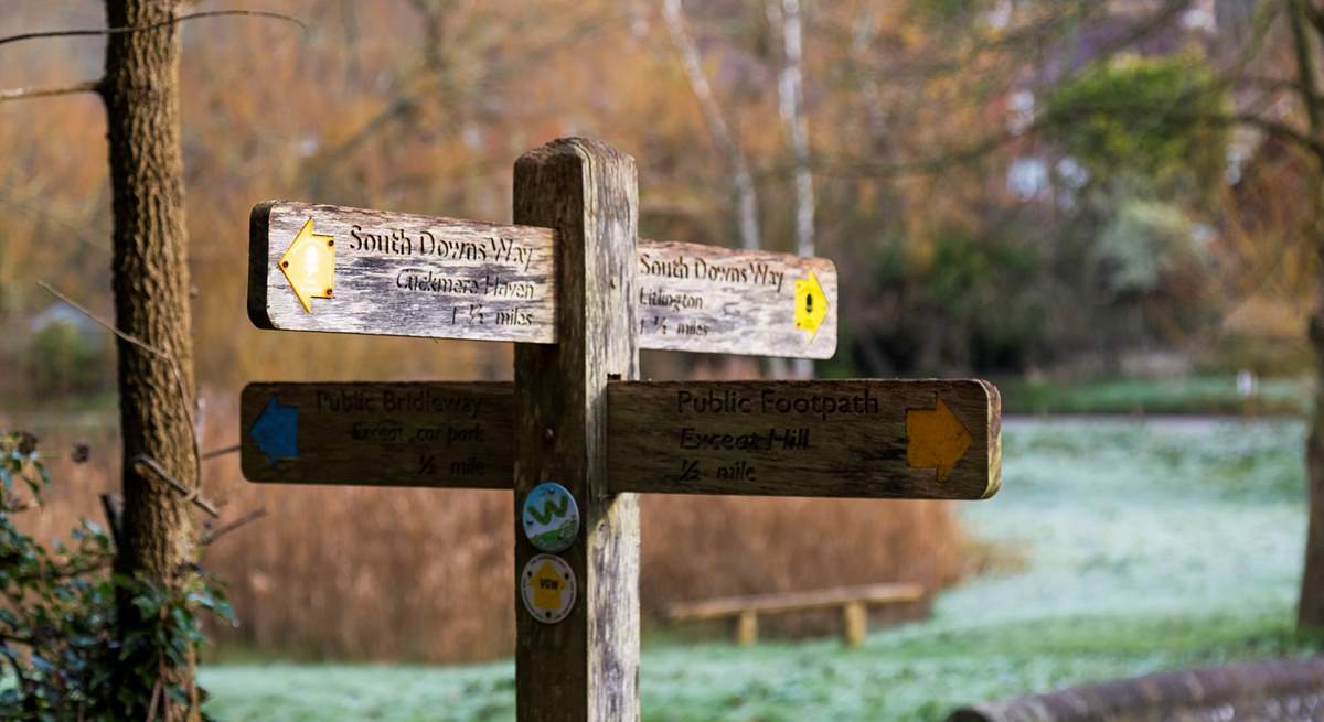 South Downs Way, Cuckmere Haven, Litlington, Exceat - so many paths to choose from, it's a walker's and cyclist's paradise.