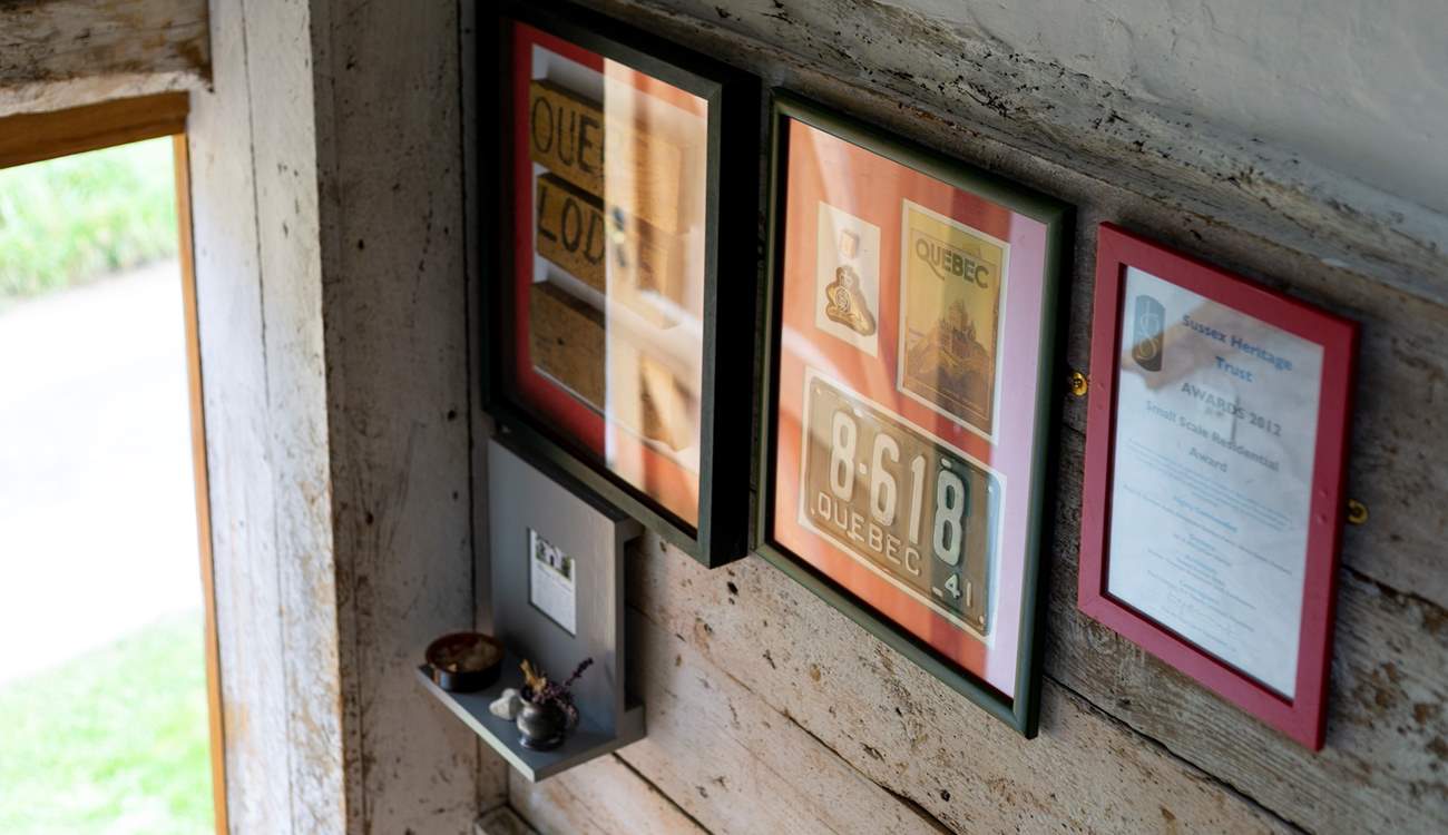 Memorabilia of when the Canadians were based here in the 1940s.