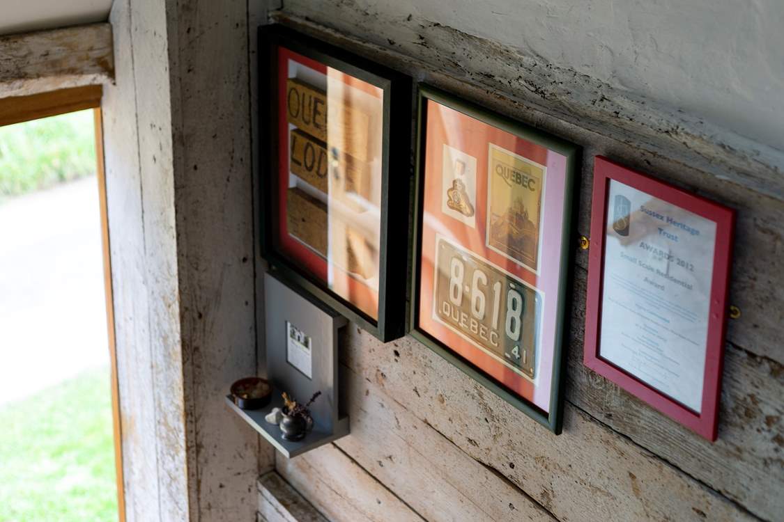 Memorabilia of when the Canadians were based here in the 1940s.